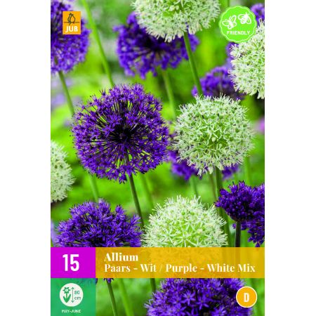 Allium paars/wit mix - 15 bloembollen