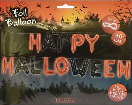 Ballon Folie Happy Halloween - afbeelding 2