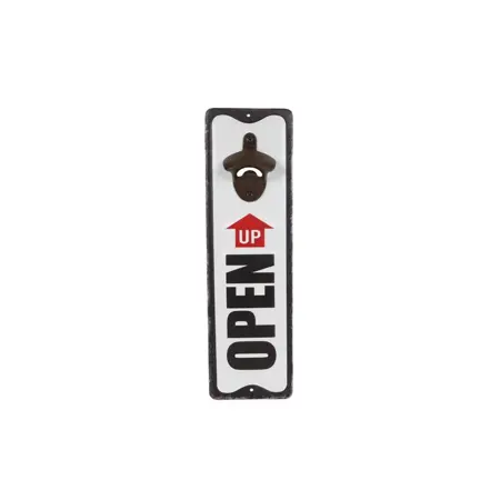 Bieropener Open Up 10x36x3cm Zwart/wit