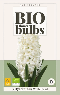 Bio Hyacinthus White Pearl - 3 bloembollen