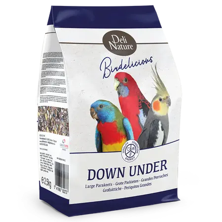 Birdelicious Down Under Grote parkiet 800g - Deli nature - afbeelding 1