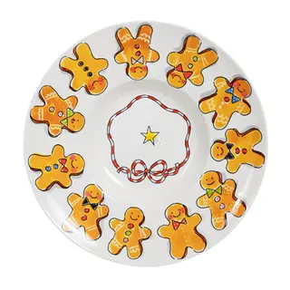 Pastabord 24cm Kerst Gingerbread man