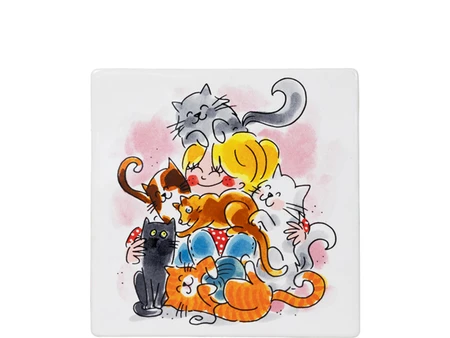 Blond Amsterdam: Decor Tile Cat lover - afbeelding 1