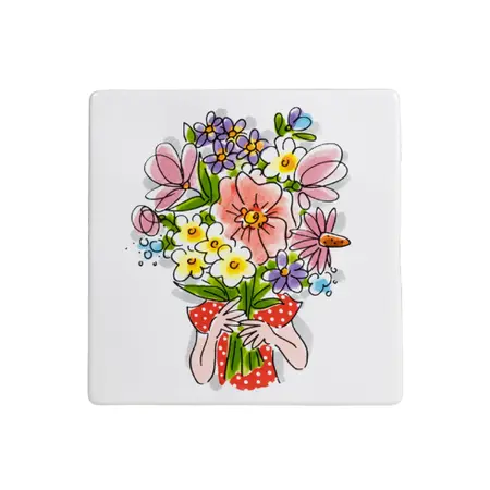 Blond Amsterdam Even bijkletsen: Decor Tile Flowers - afbeelding 1