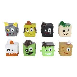 Brainboooom Blokmonsters Met Uitpuilende Ogen 6cm (assorti) - afbeelding 1