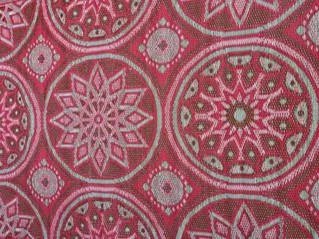 Buitenkleed 180x120cm Roze/Goud Bloem - afbeelding 3