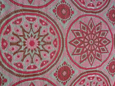 Buitenkleed 180x120cm Roze/Goud Bloem - afbeelding 4