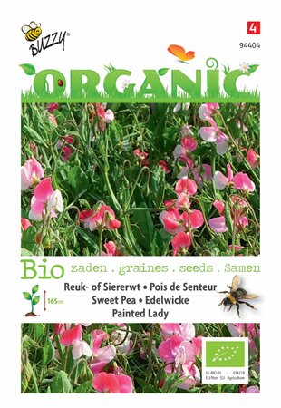 Buzzy® zaden - Organic Lathyrus, Reuk- of siererwt Painted Lady(BIO) - afbeelding 1