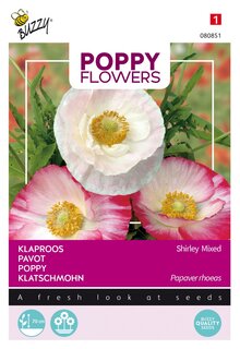 Buzzy® zaden - Poppy Flowers, Klaproos Gemengd - afbeelding 1