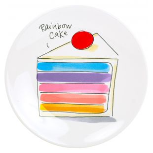 Cake Plate 18 cm - Rainbow Cake