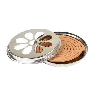 Citronella spiralen in zinken houder | 10 stuks
