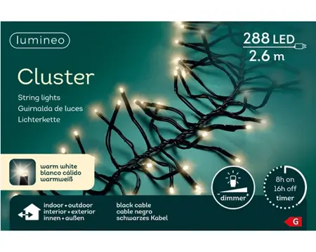 Clusterverlichting - Lumineo - 288 lampjes warm wit - afbeelding 2