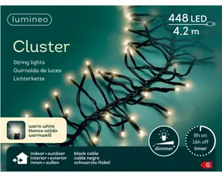 Clusterverlichting - Lumineo - 448 lampjes warm wit - afbeelding 2