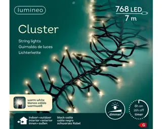 Clusterverlichting - Lumineo - 768 lampjes warm wit - afbeelding 2