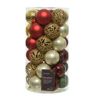 Decoris Kerstballen Set (37 stuks) – Stevig en Stijlvol