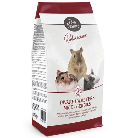 Deli Nature - Dwerghamsters, Muizen & Gerbils Rodelicious 750g - afbeelding 1