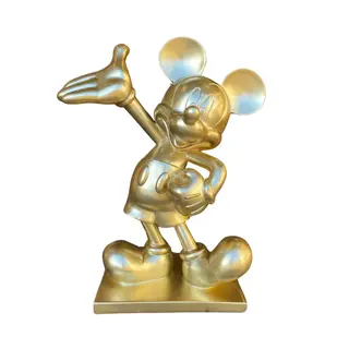 Disney Tuinbeeld Mickey Goud - H45cm