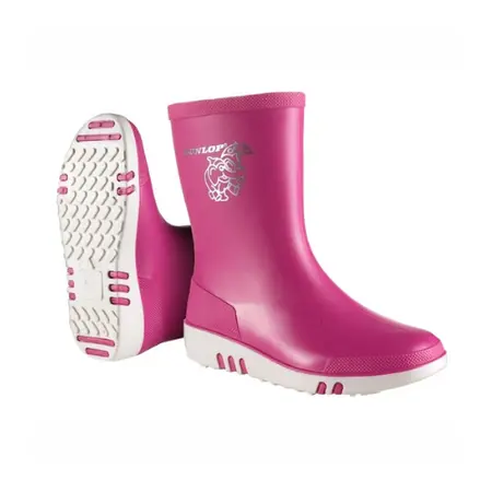 Dunlop Kinder Regenlaars Mini Roze