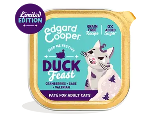 Edgard & Cooper - Feestelijk Kat Adult Pate Eend 85gr - afbeelding 1