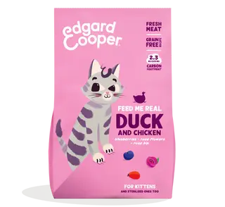 Edgard & Cooper - Kat Brok Kitten Scharreleend en Kip 2kg - afbeelding 1