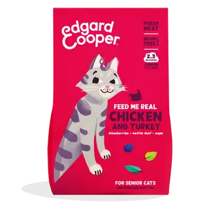 Edgard & Cooper - Kat Brok Senior Kip en Kalkoen 2kg - afbeelding 1