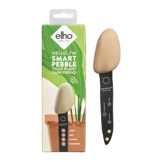 Elho Smart Pebble – Aardebruin – Plantensensor met app voor verzorgingsmeldingen