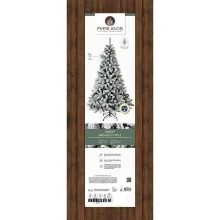 Everlands Snowy Monarch Pine H180cm Groen/Wit - afbeelding 5