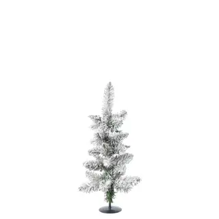 Everlands Snowy Pencil Pine H60cm Groen/wit - afbeelding 1