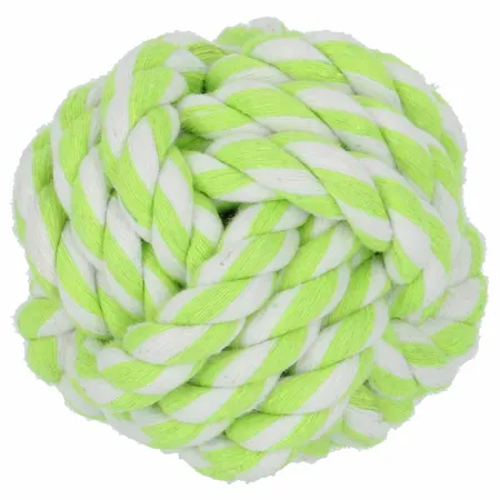 Flos Bal Hondenspeelgoed Wit|Lime Ø6,5 cm - afbeelding 2