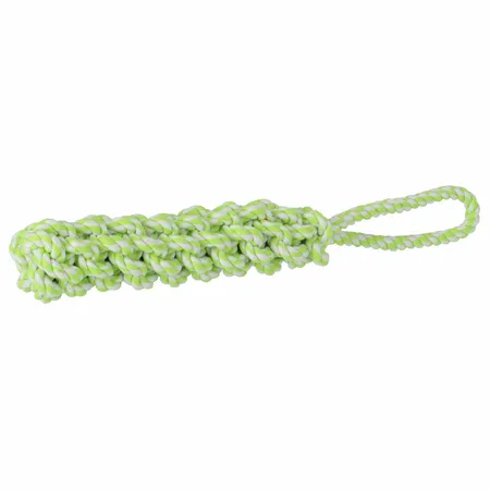 Flos Touw Hondenspeelgoed Wit|Lime 35 cm - afbeelding 3