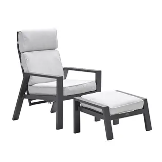 Garden Impressions Max verstelbare fauteuil + voetenbank
