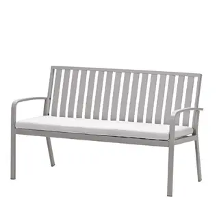 Pisa parkbank - aluminium - taupe - valley sand