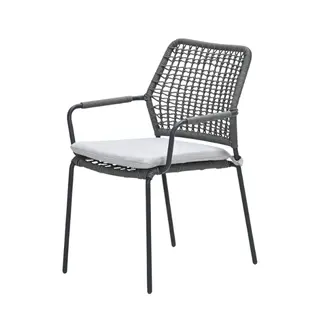 Swifty dining stoel - carbon black - grijs - valley sand