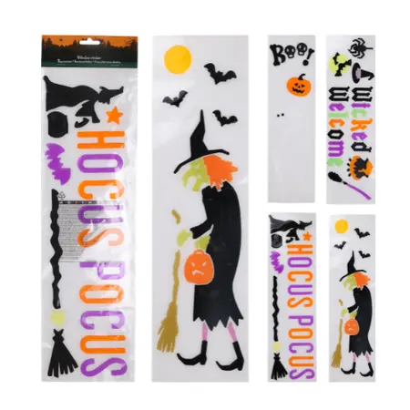 Halloween Raamstickers 15x50cm (assorti)