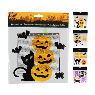 Halloween Raamstickers 20x20cm (assorti) - afbeelding 2