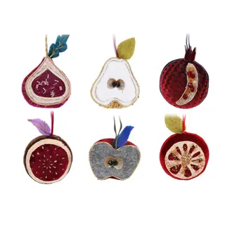 Fruit Hangdeco Velvet 8cm (assorti)