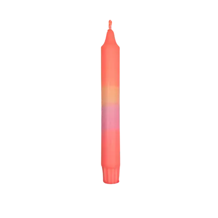 Kaars - Dip Dye Oranje/Roze