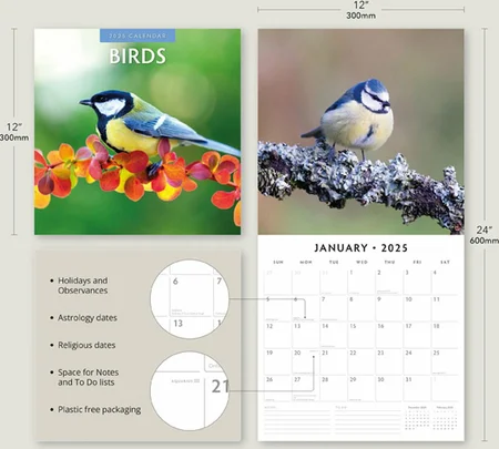 Kalender 2025 - Birds - afbeelding 3