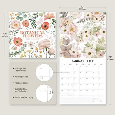 Kalender 2025 - Botanical Flowers - afbeelding 5