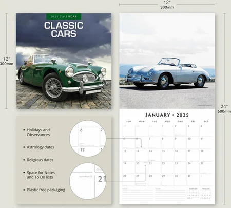 Kalender 2025 - Classic Cars - afbeelding 3