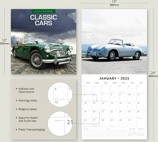 Kalender 2025 - Classic Cars - afbeelding 3