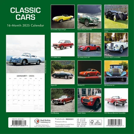 Kalender 2025 - Classic Cars - afbeelding 2