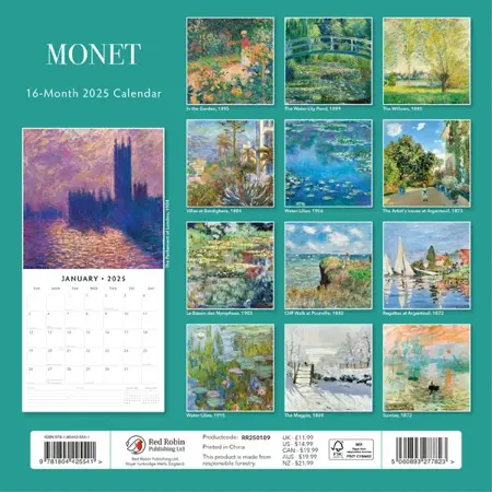 Kalender 2025 - Monet - afbeelding 5