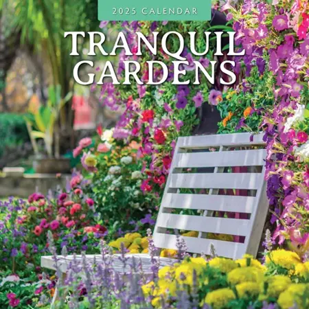 Tranquil Gardens Kalender 2025 - 13 Full-Color Rustgevende Tuinfoto's