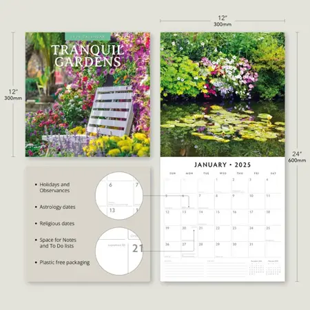 Kalender 2025 - Tranquil Gardens - afbeelding 6