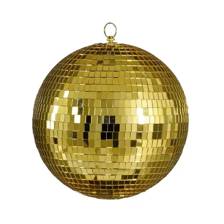 Kerstbal Discobal Ø25 cm Spiegel Goud