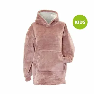 Kids - Oversized Fleece Hoodie - Old Pink