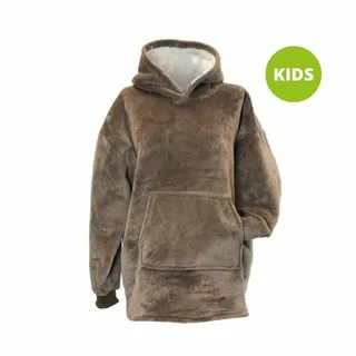 Kids - Oversized Fleece Hoodie - Taupe