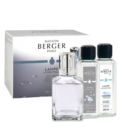 Lampe Berger Starter- & Giftset Carré - inclusief 2x 180 ml parfum - afbeelding 1