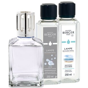 Lampe Berger Starter- & Giftset Carré - inclusief 2x 180 ml parfum - afbeelding 2